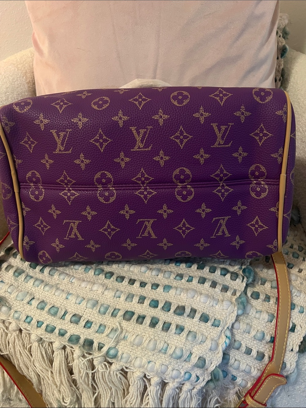 INSPIRED Purple Monogram Bandoulière Crossbody with Pouch - Picture 14 of 14